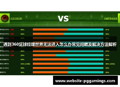 遇到360足球经理世界无法进入怎么办常见问题及解决方法解析